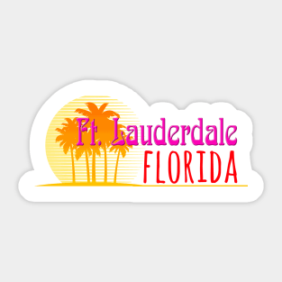 Life's a Beach: Ft. Lauderdale, Florida Sticker